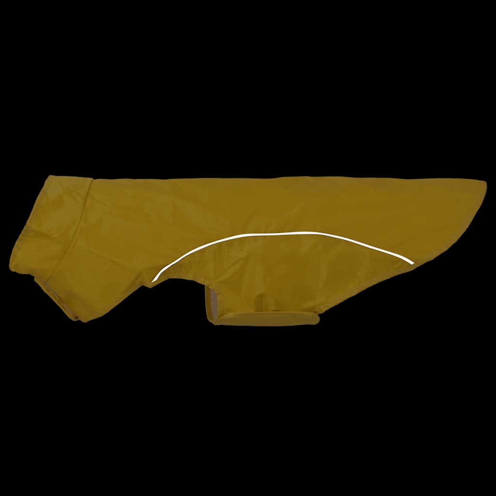 Hunde Regenmantel mit Reflexstreifen Polyester Gelb XL