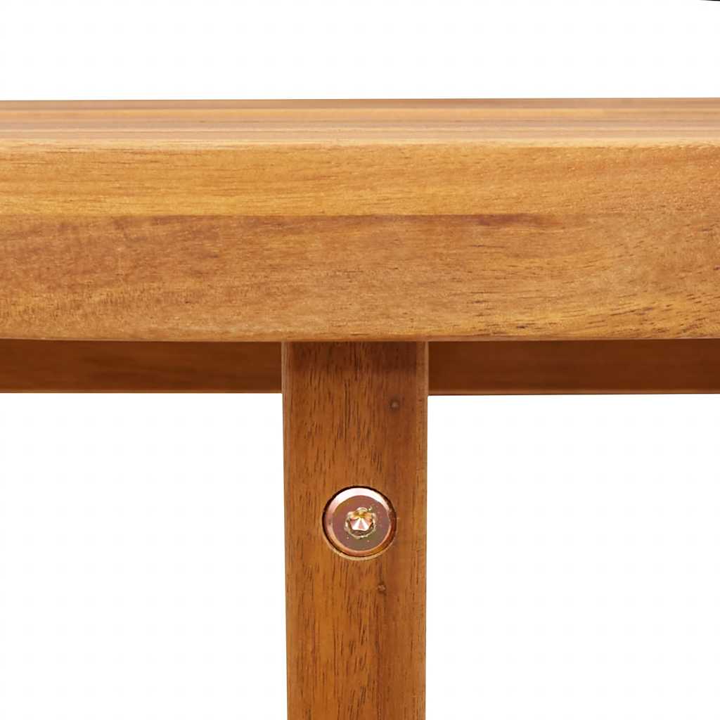 Garten-Beistelltisch Rund Ø55x40 cm Massivholz Akazie