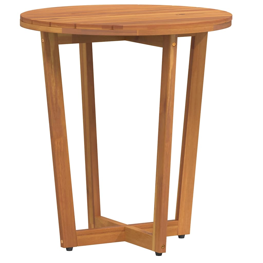 Garten-Beistelltisch Rund Ø55x60 cm Massivholz Akazie