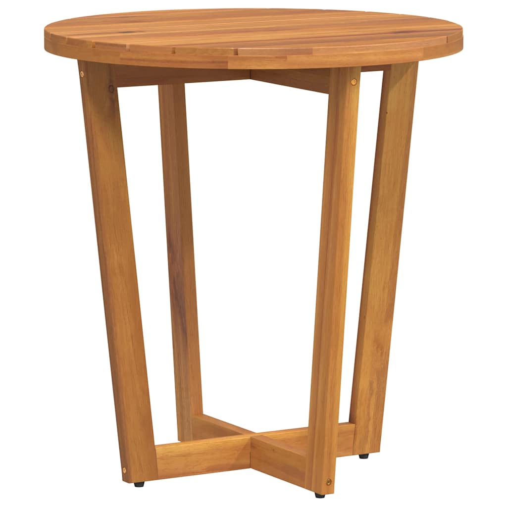 Garten-Beistelltisch Rund Ø70x75 cm Massivholz Akazie