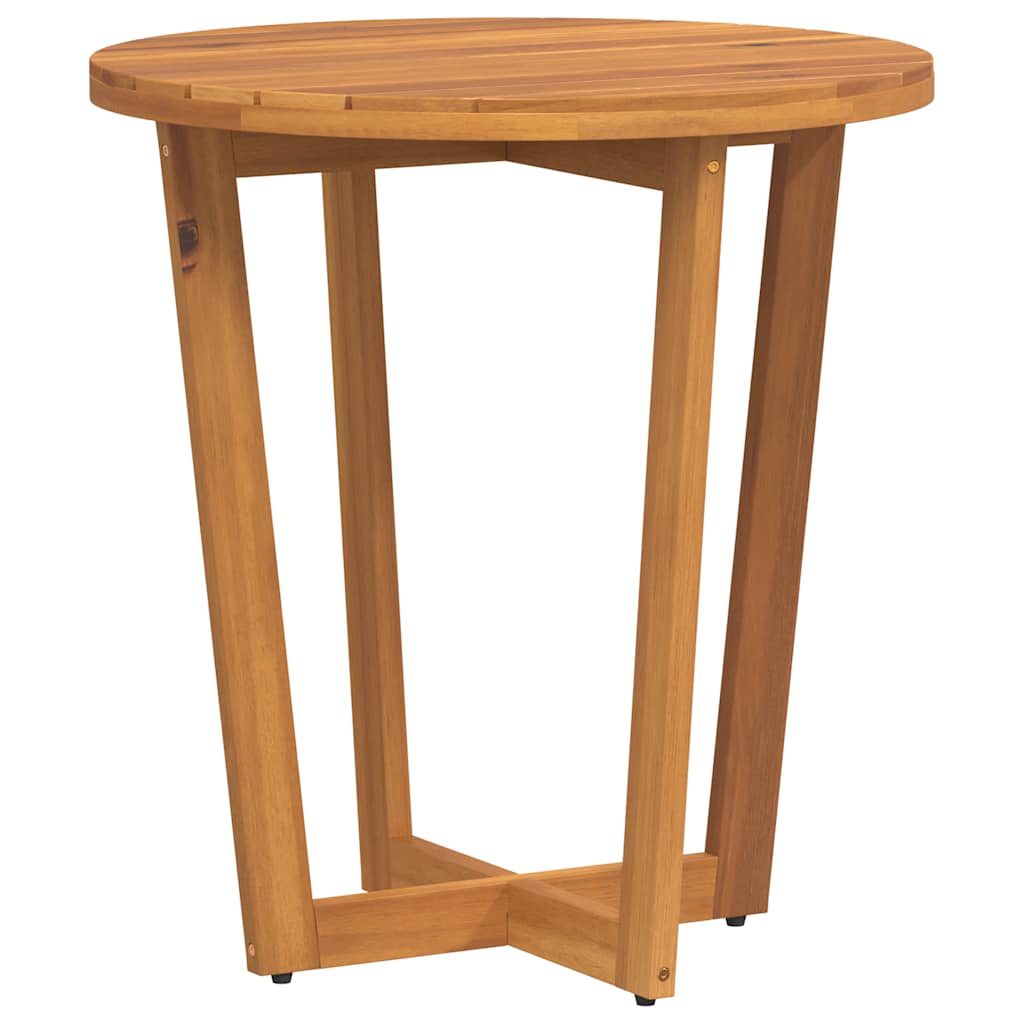 Garten-Beistelltisch Rund Ø70x75 cm Massivholz Akazie