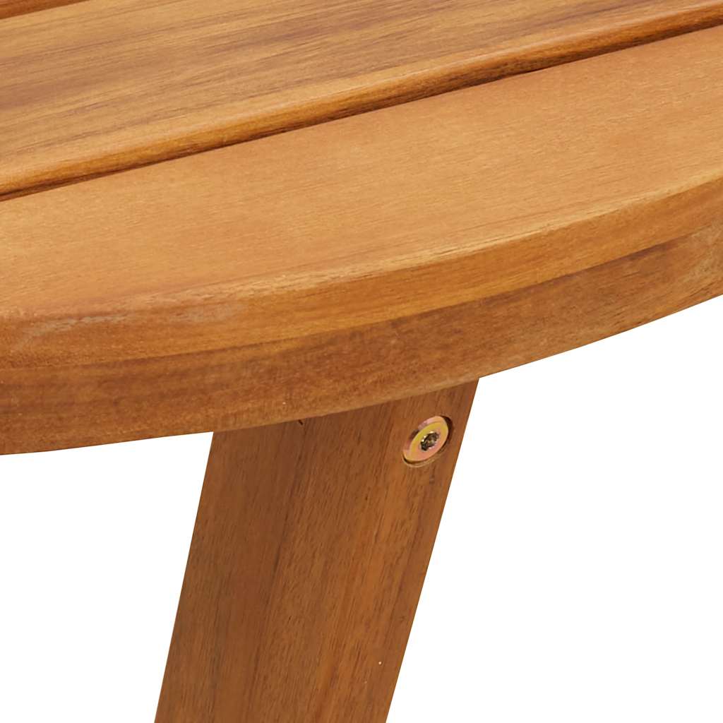 Garten-Esstisch Rund Ø110x75 cm Massivholz Akazie