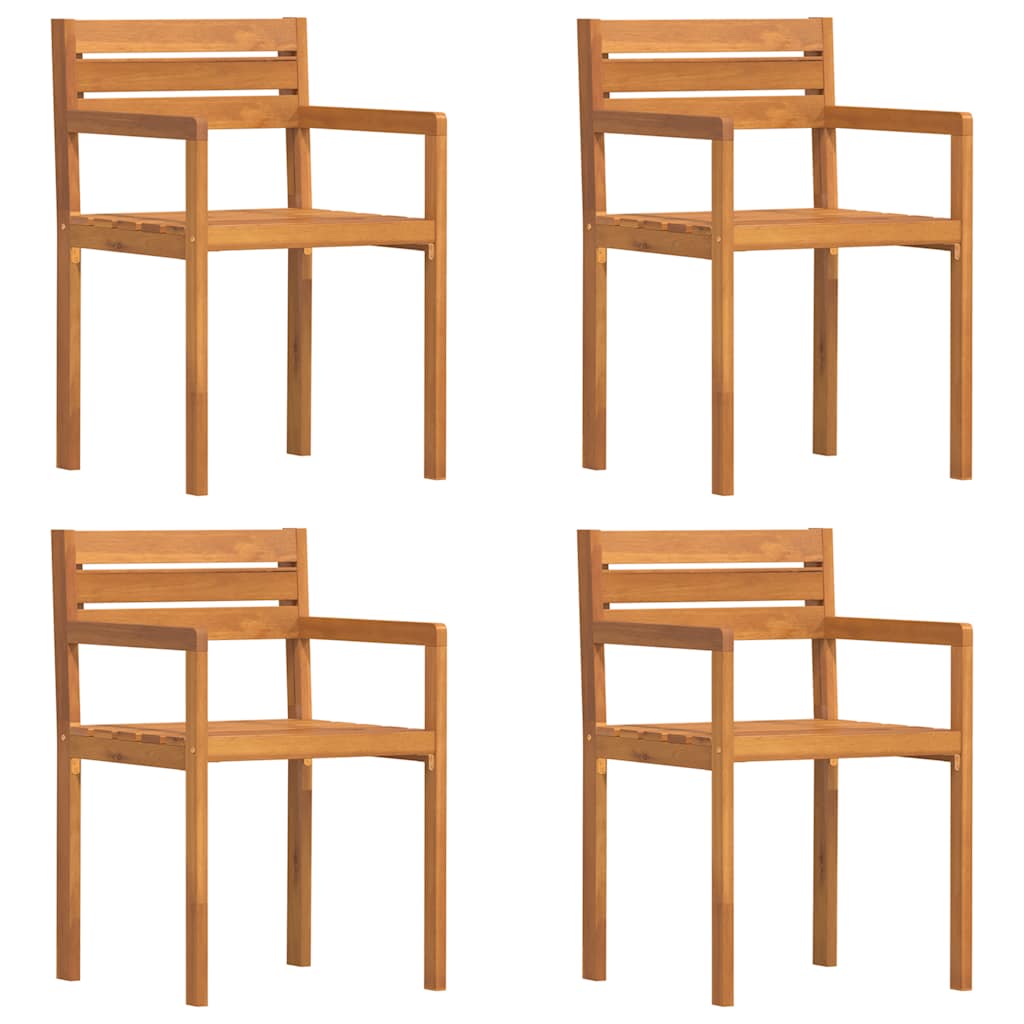Gartenstühle 4 Stk. 50x53x80 cm Massivholz Akazie