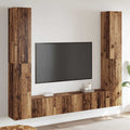 TV-Wandschränke 6 Stk. Altholz-Optik Holzwerkstoff