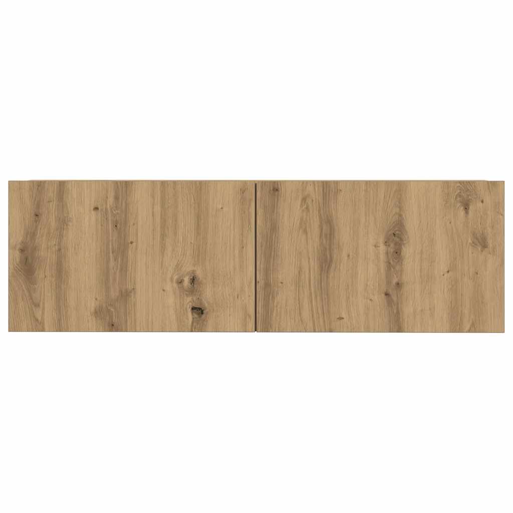 5-tlg. TV-Schrank-Set Wandmontage Artisan-Eiche Holzwerkstoff