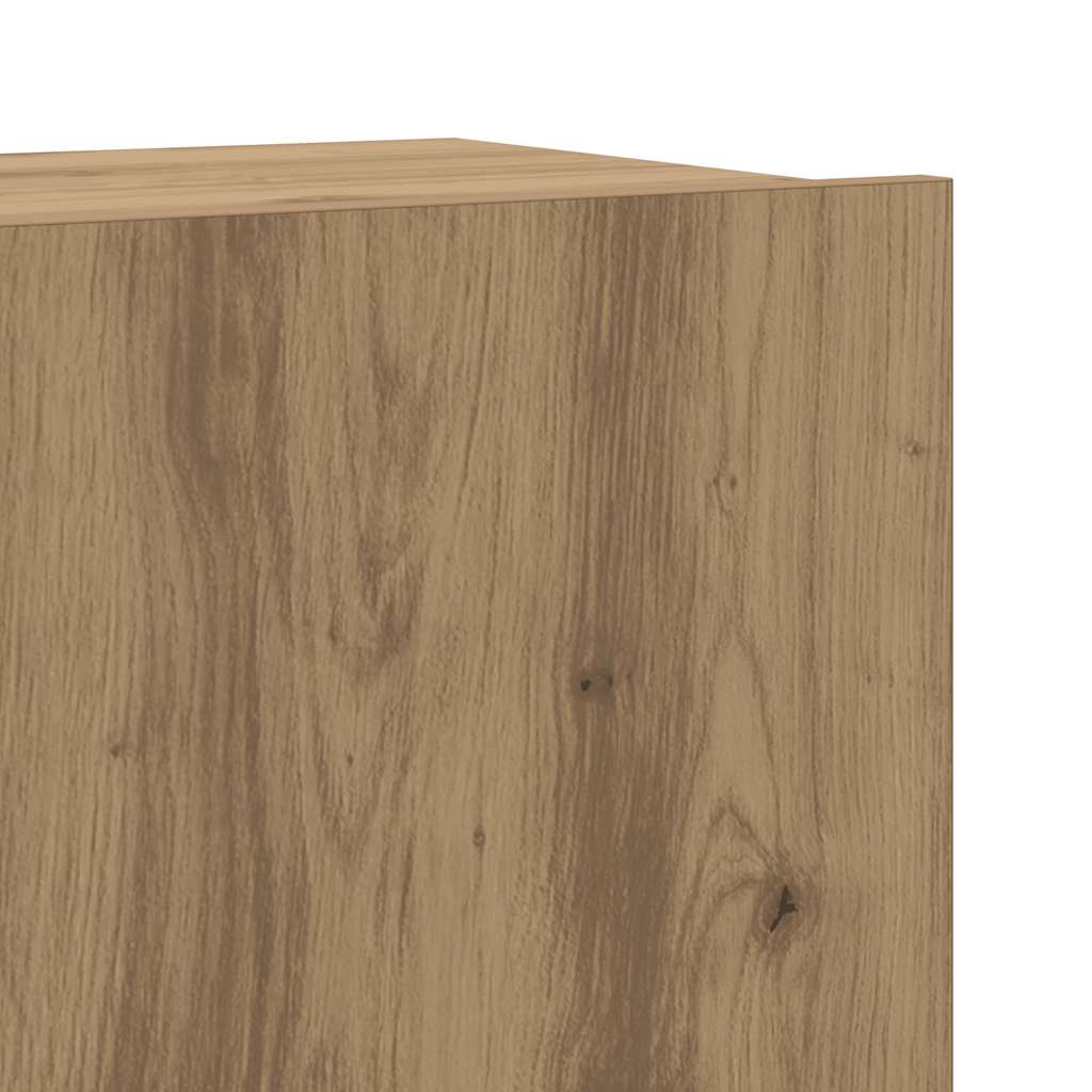 7-teiliges TV-Schrank-Set Wandmontage Artisan Eiche