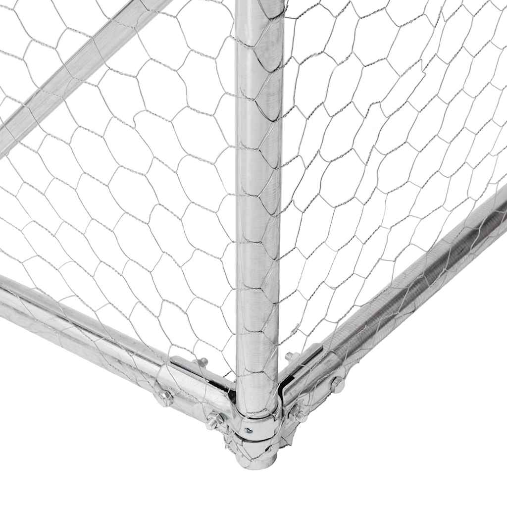Outdoor-Hundezwinger mit Auslauf 6x3x1,9 m Verzinkter Stahl