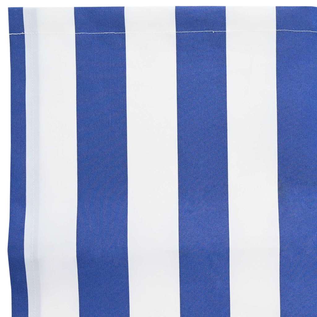 Markisenersatzstoff Blau und Weiß 2,5 x 2 m Polyester