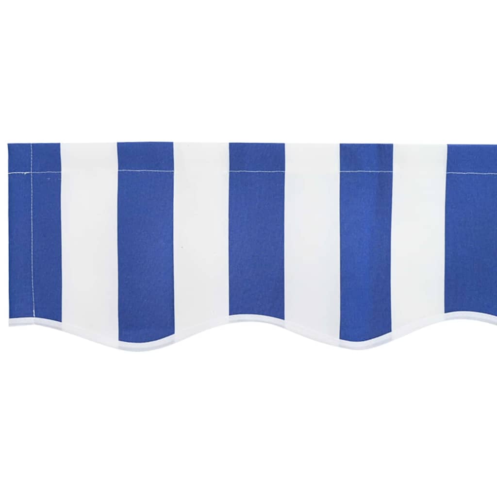 Markisenersatzstoff Blau und Weiß 3 x 2 m Polyester