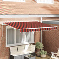 Markisenersatzstoff Orange und Braun 3 x 2 m Polyester