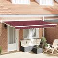 Markisenersatzstoff Bordeauxrot 4 x 2 m Polyester