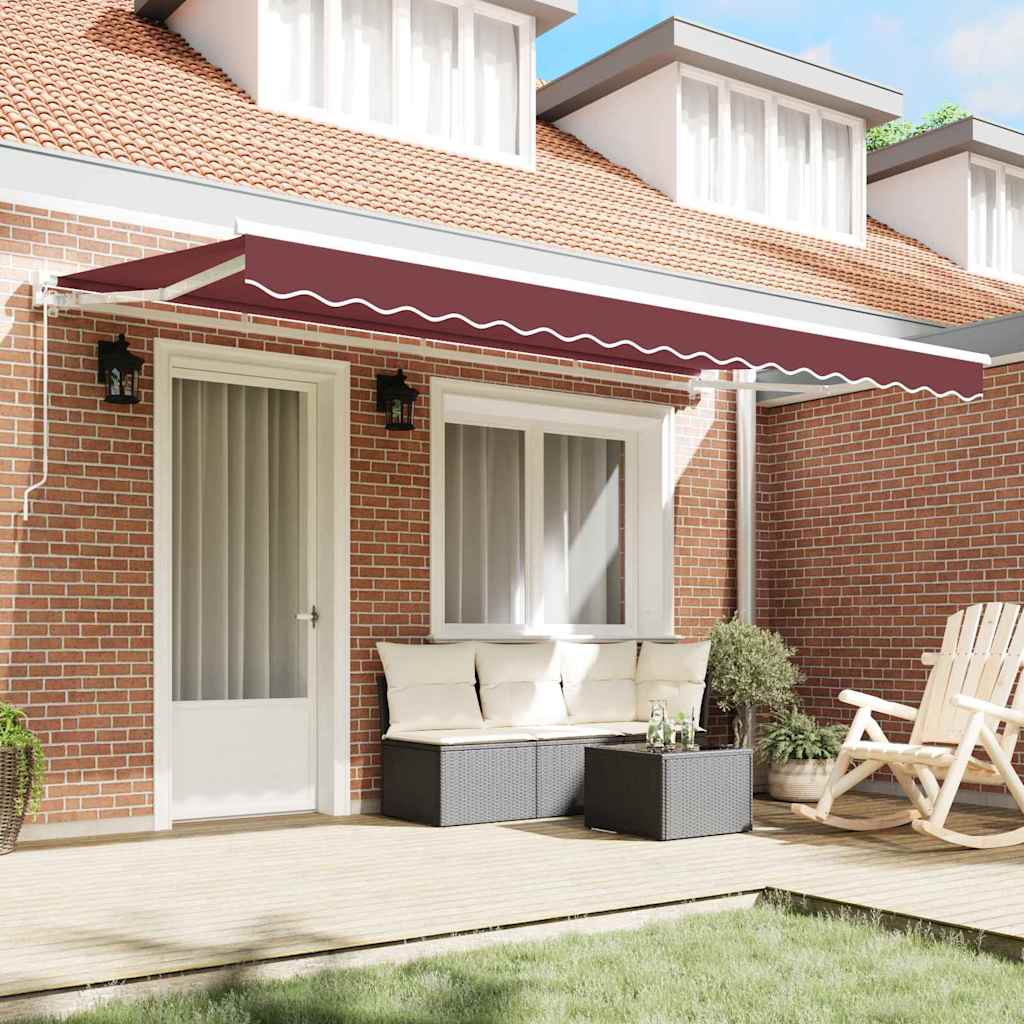 Markisenersatzstoff Bordeauxrot 4 x 2 m Polyester