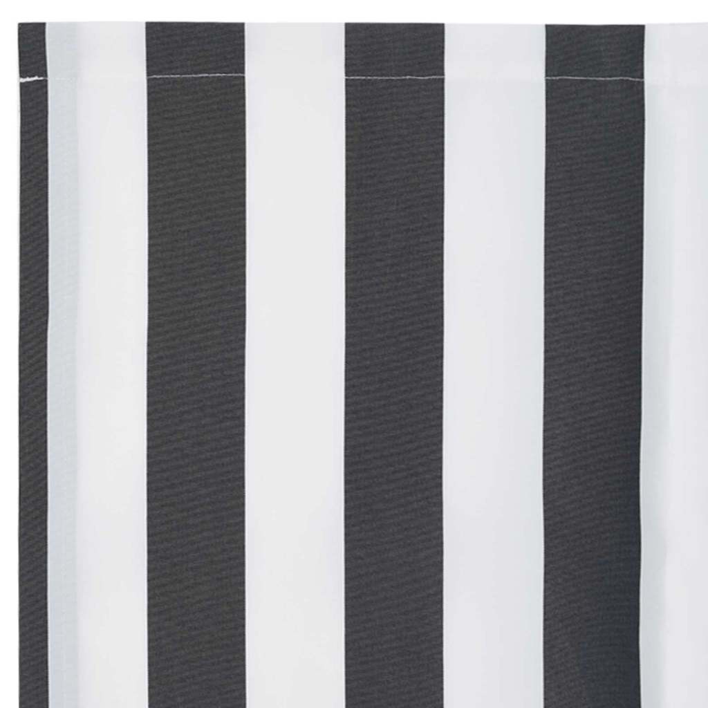 Markisenersatzstoff Anthrazit und Weiß 3 x 2 m Polyester