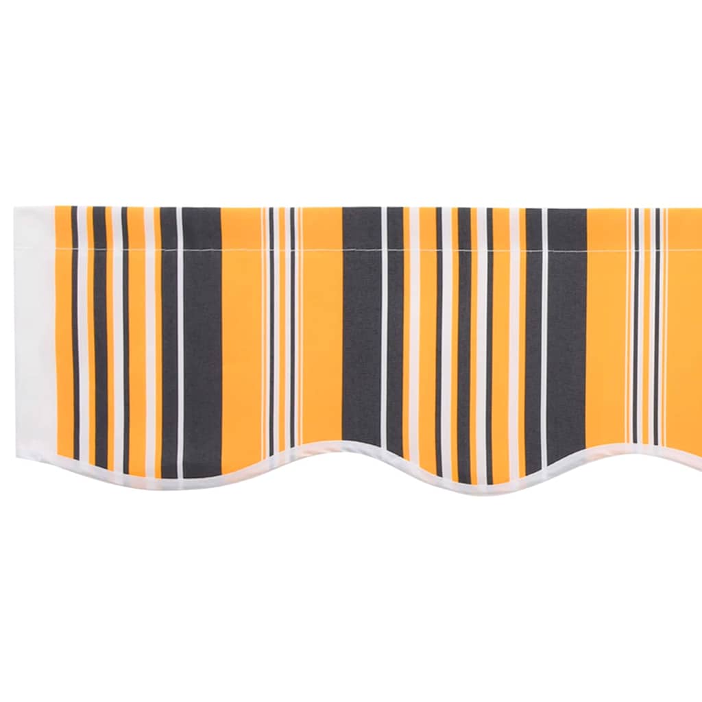 Markisenersatzstoff Orange und Schwarz 2,5 x 2 m Polyester