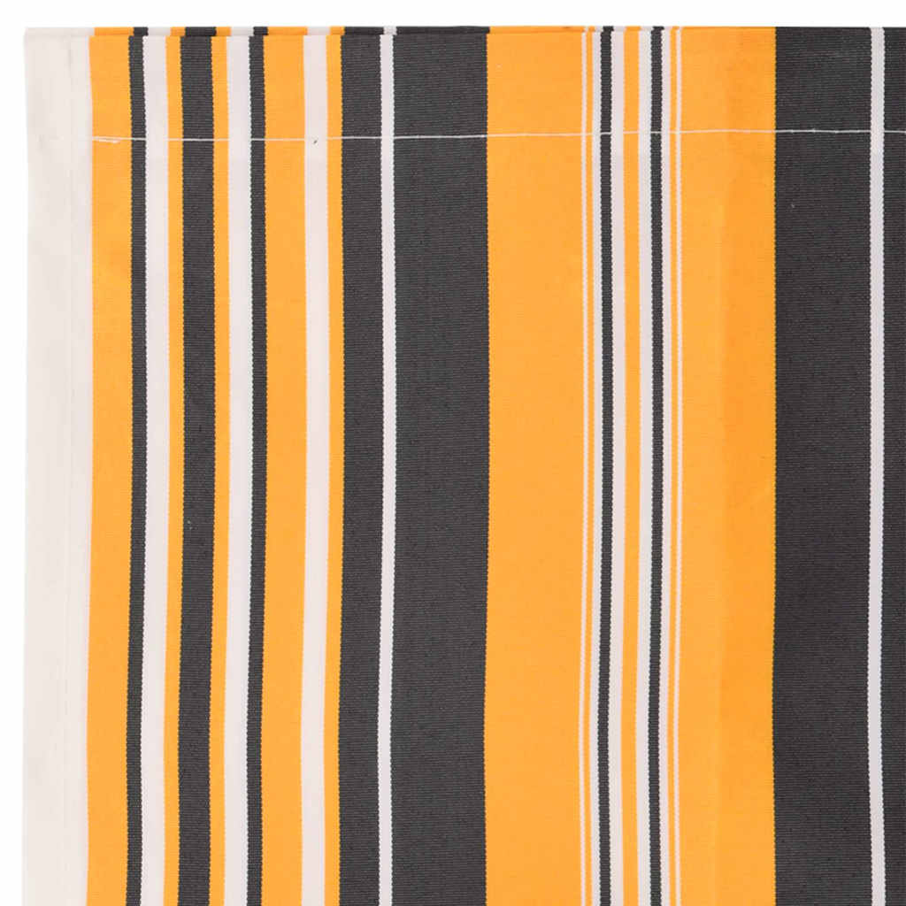 Markisenersatzstoff Orange und Schwarz 2,5 x 2 m Polyester