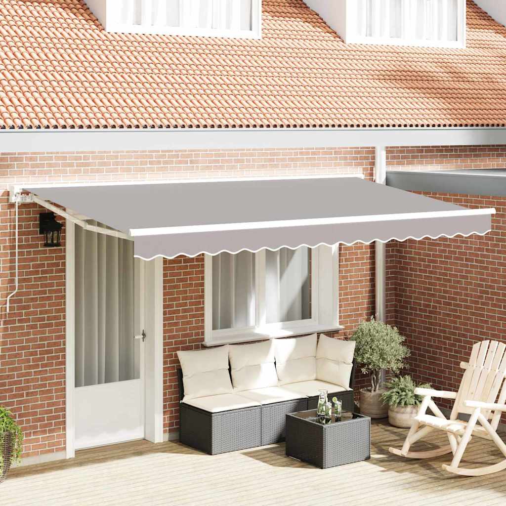 Markisenersatzstoff Hellgrau 4 x 2 m Polyester