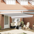 Markisenersatzstoff Hellgrau 4 x 3 m Polyester