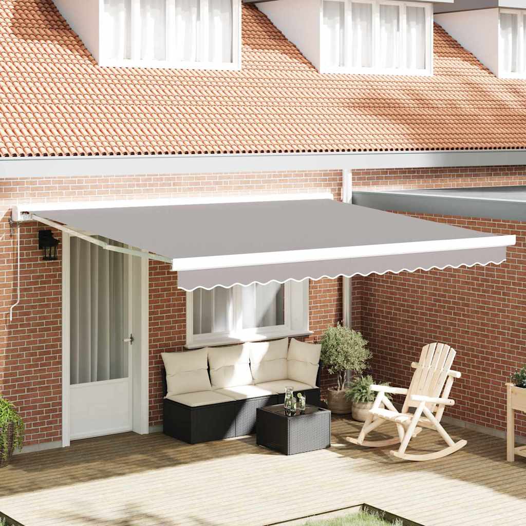Markisenersatzstoff Hellgrau 4 x 3 m Polyester