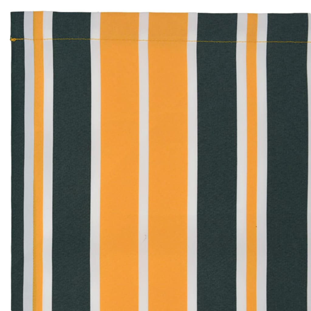 Markisenersatzstoff Grün und Gelb 2,5 x 2 m Polyester