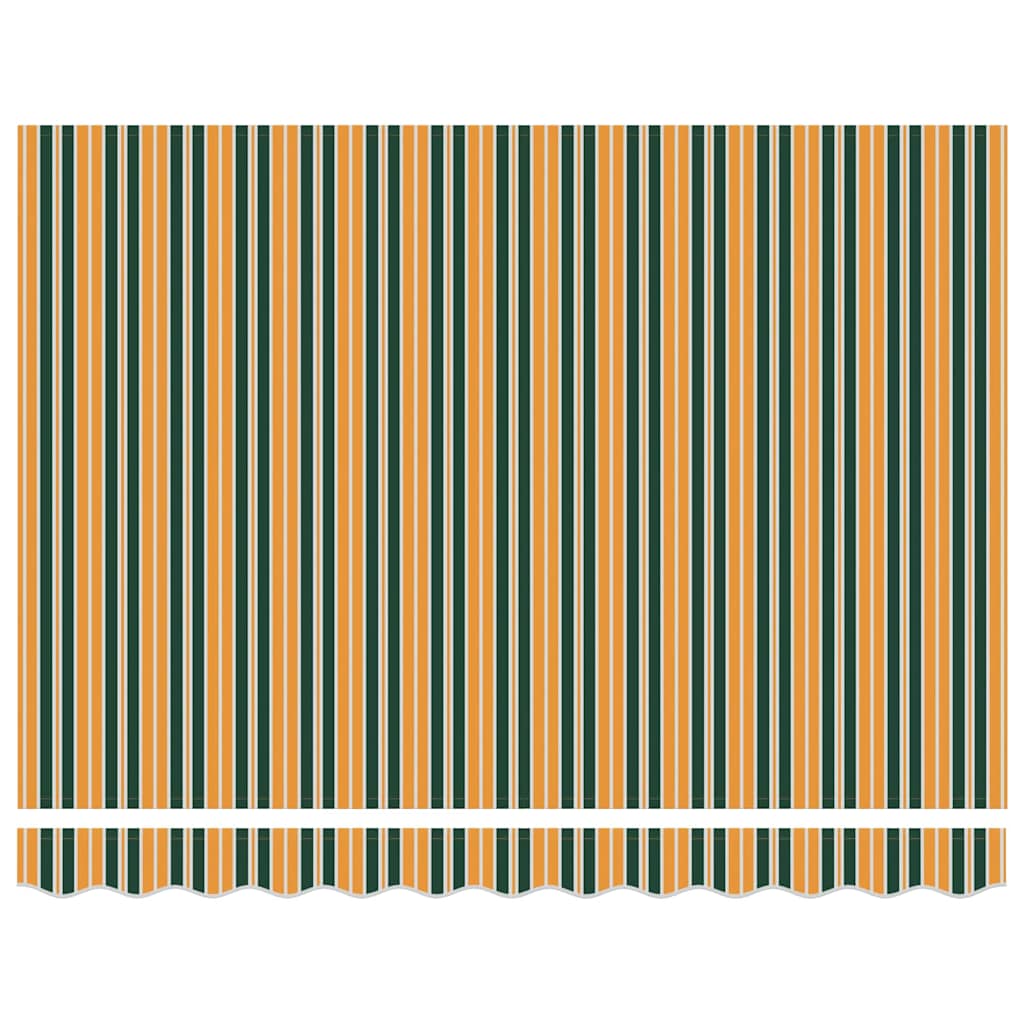 Markisenersatzstoff Grün und Gelb 3 x 2 m Polyester
