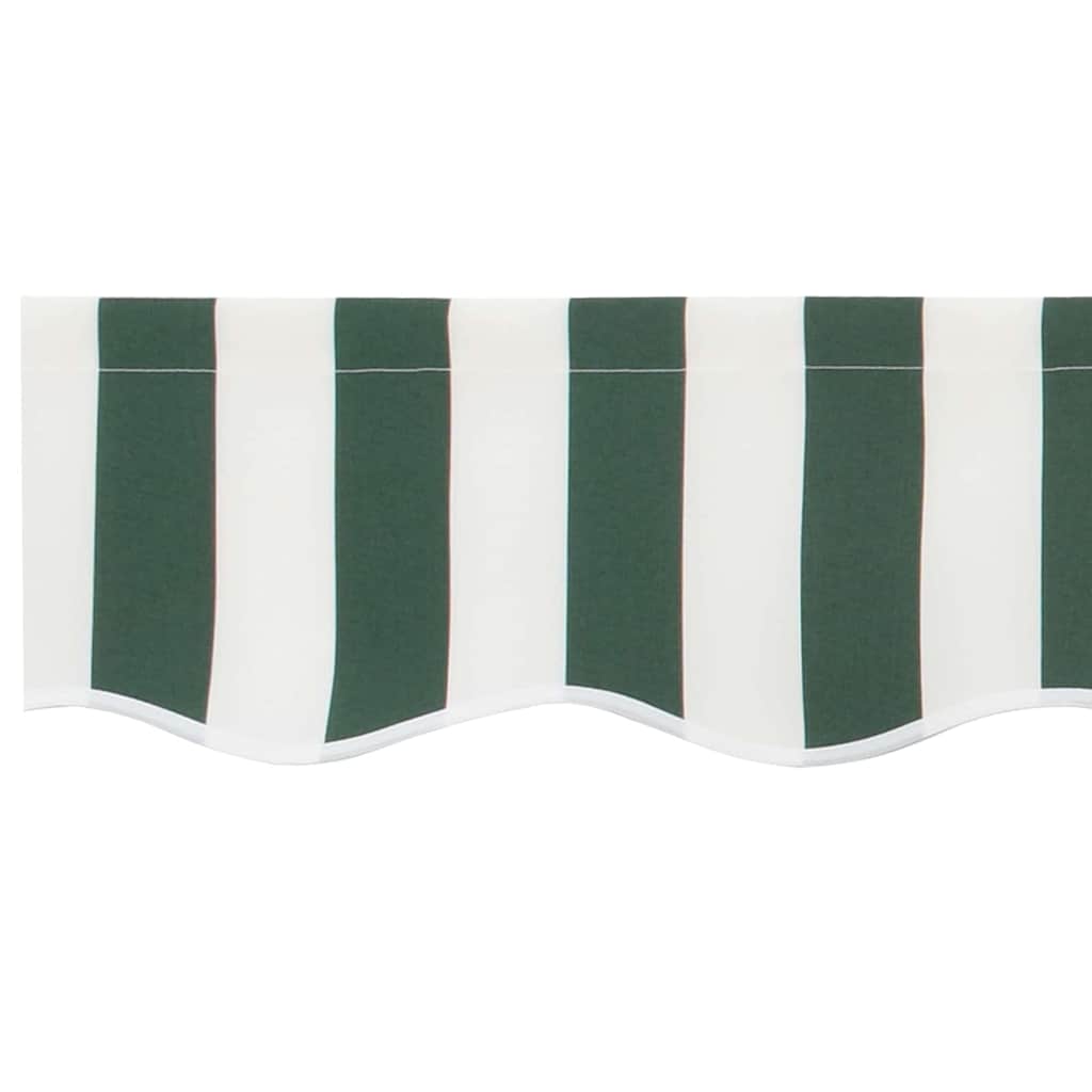 Markisenersatzstoff Grün und Weiß 2,5 x 2 m Polyester