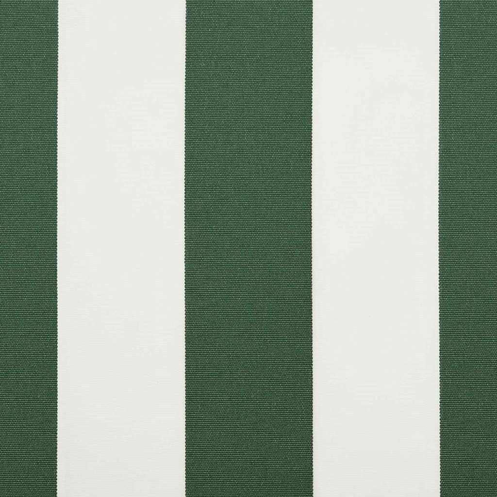 Markisenersatzstoff Grün und Weiß 4 x 2 m Polyester
