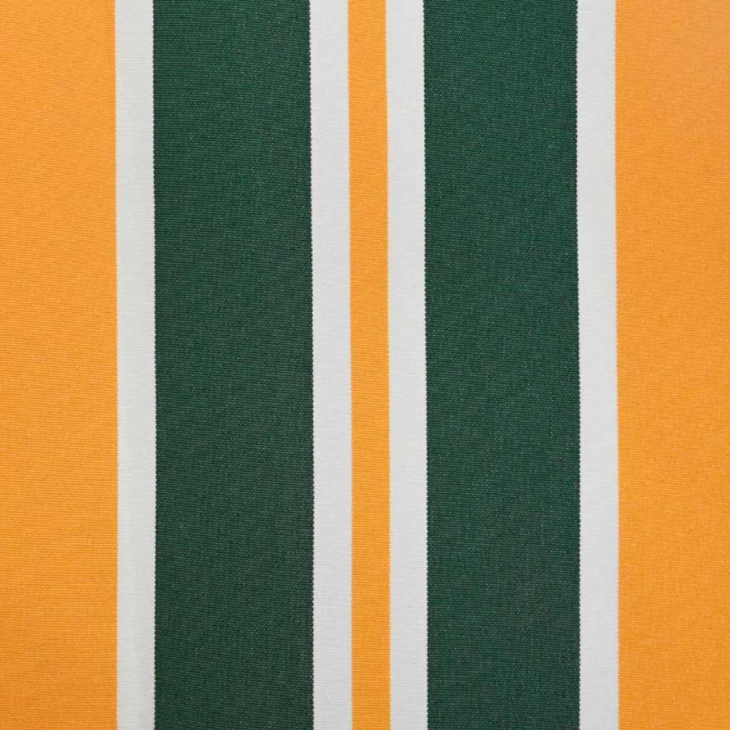 Markisenersatzstoff Grün und Gelb 1000 x 160 cm Polyester