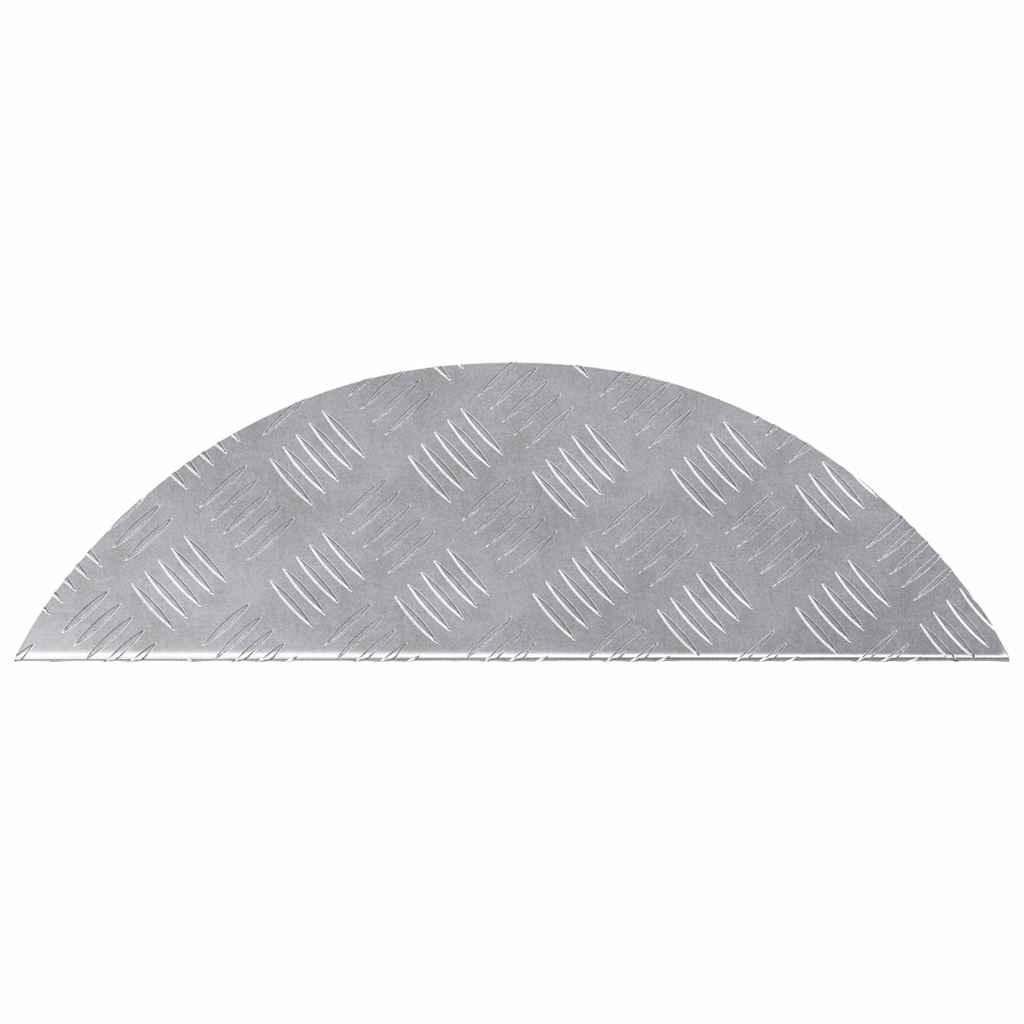 Treppe Tritt Halbmond 15 pcs Silber 60 x 18 x 2,5 cm Aluminium