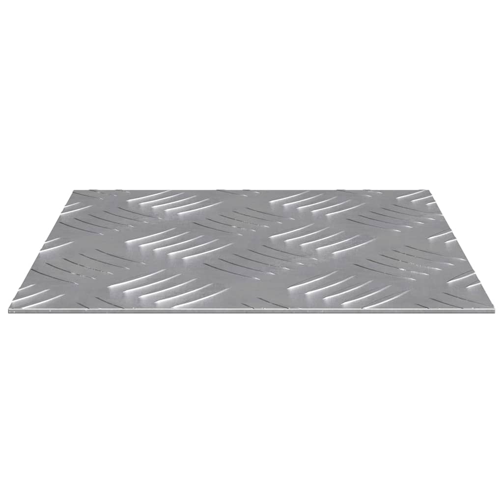Treppe Tritt Quadratisch 4 pcs Silber 20 x 20 cm Aluminium
