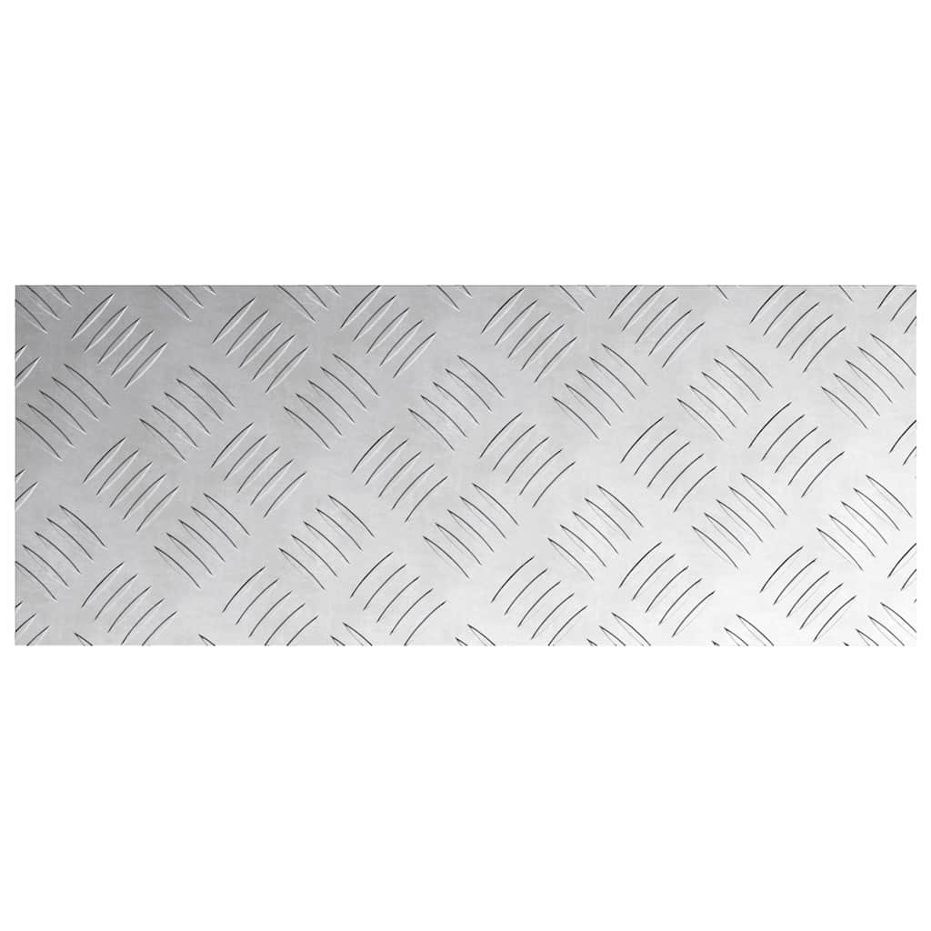 Treppe Tritt Rechtwinklig 4 pcs Silber 50 x 20 cm Aluminium