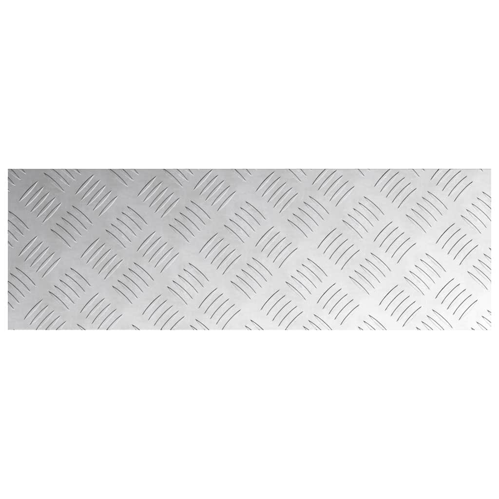 Treppe Tritt Rechtwinklig 4 pcs Silber 60 x 20 cm Aluminium