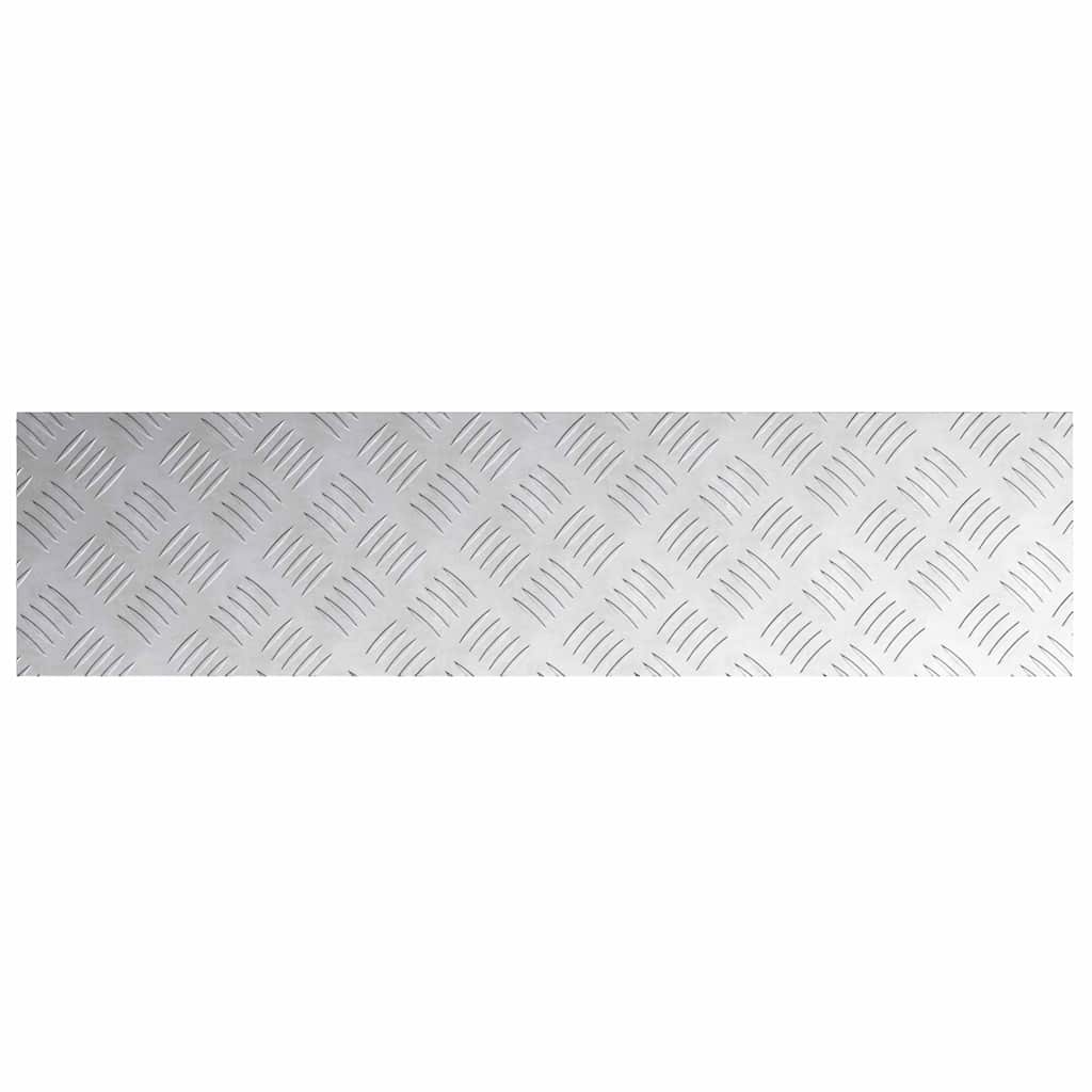 Treppe Tritt Rechtwinklig 4 pcs Silber 80 x 20 cm Aluminium
