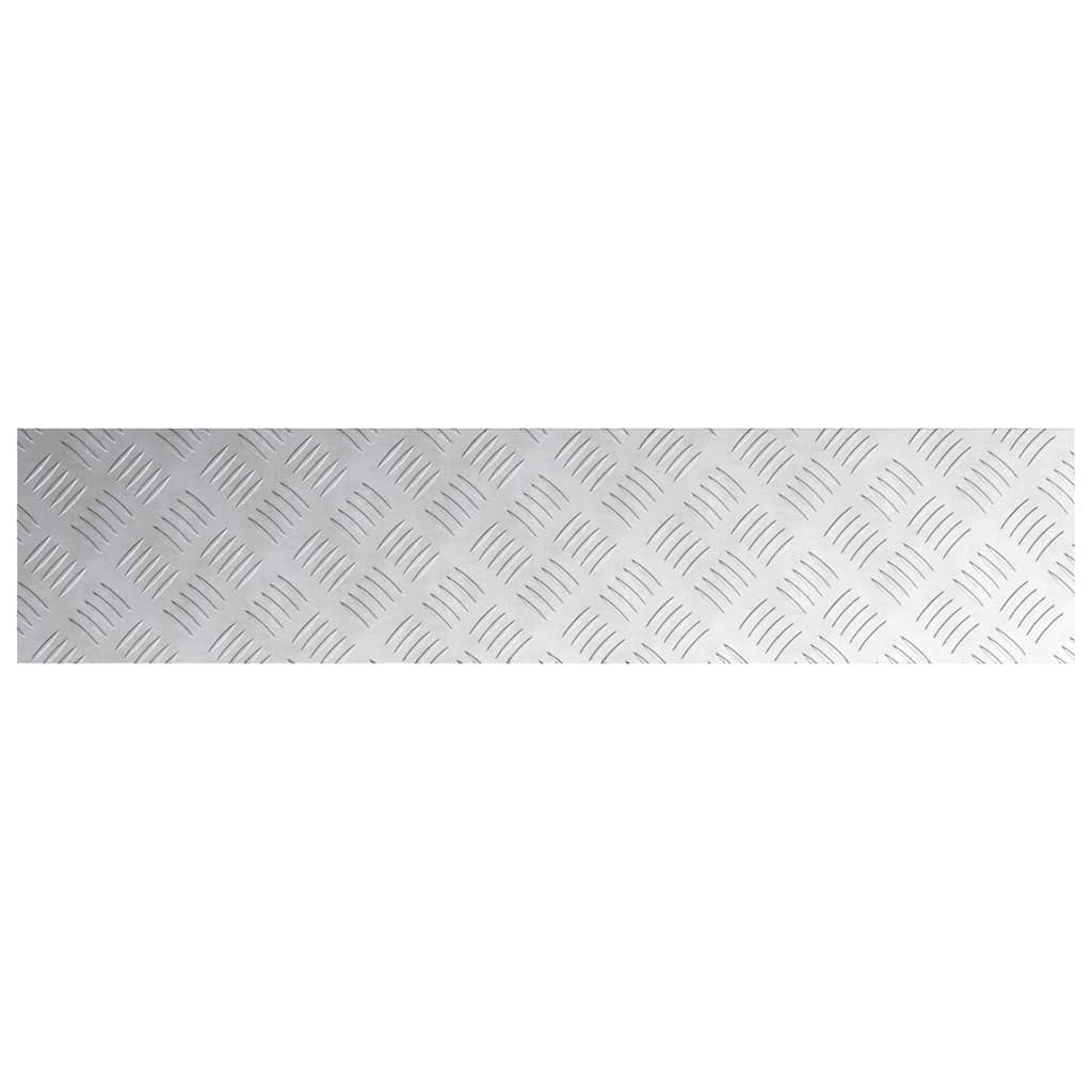 Treppe Tritt Rechtwinklig 2 pcs Silber 90 x 20 cm Aluminium