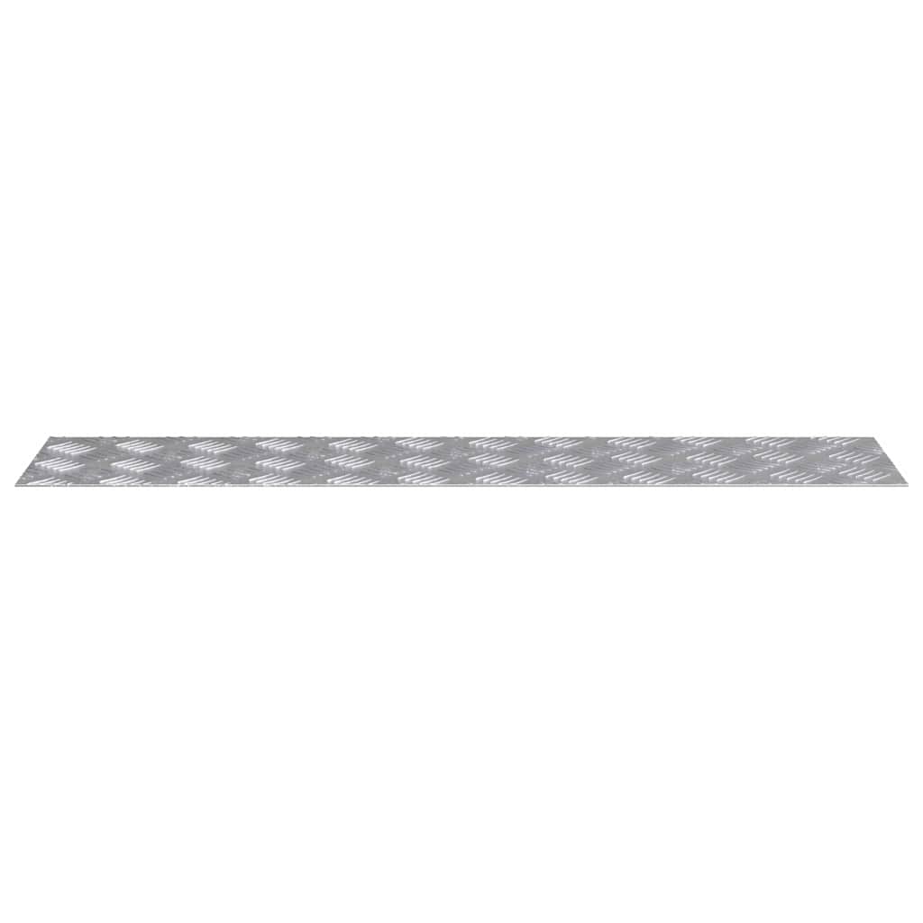 Treppe Tritt Rechtwinklig 4 pcs Silber 90 x 20 cm Aluminium