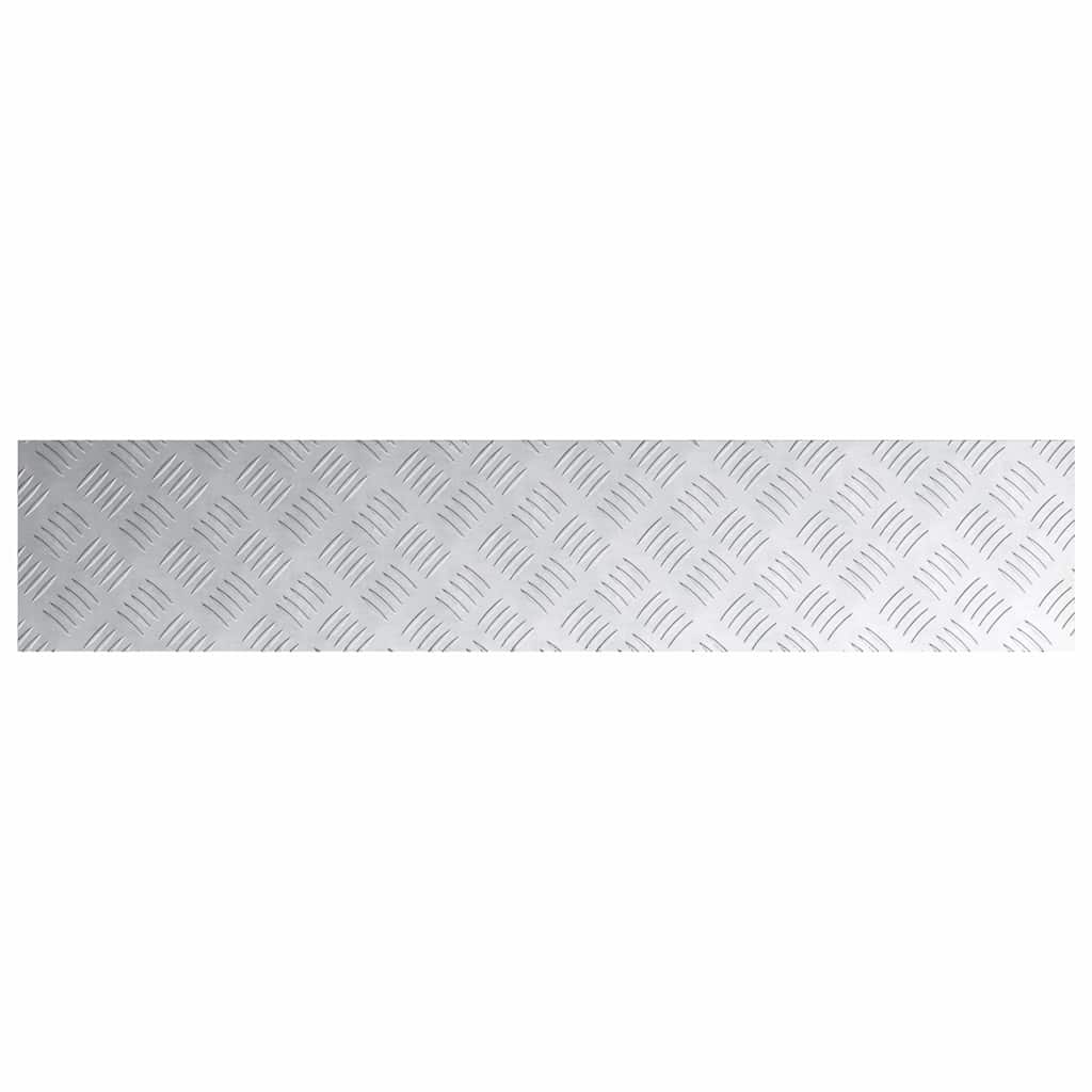 Treppe Tritt Rechtwinklig 2 pcs Silber 100 x 20 cm Aluminium