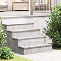 Treppe Tritt Rechtwinklig 4 pcs Silber 75 x 25 cm Aluminium
