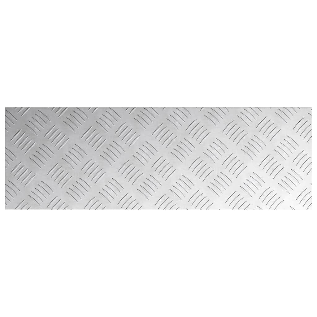 Treppe Tritt Rechtwinklig 4 pcs Silber 75 x 25 cm Aluminium
