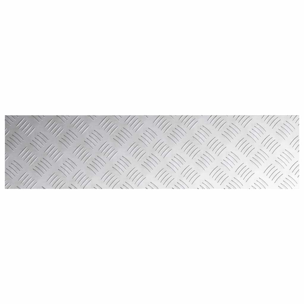 Treppe Tritt Rechtwinklig 2 pcs Silber 100 x 25 cm Aluminium