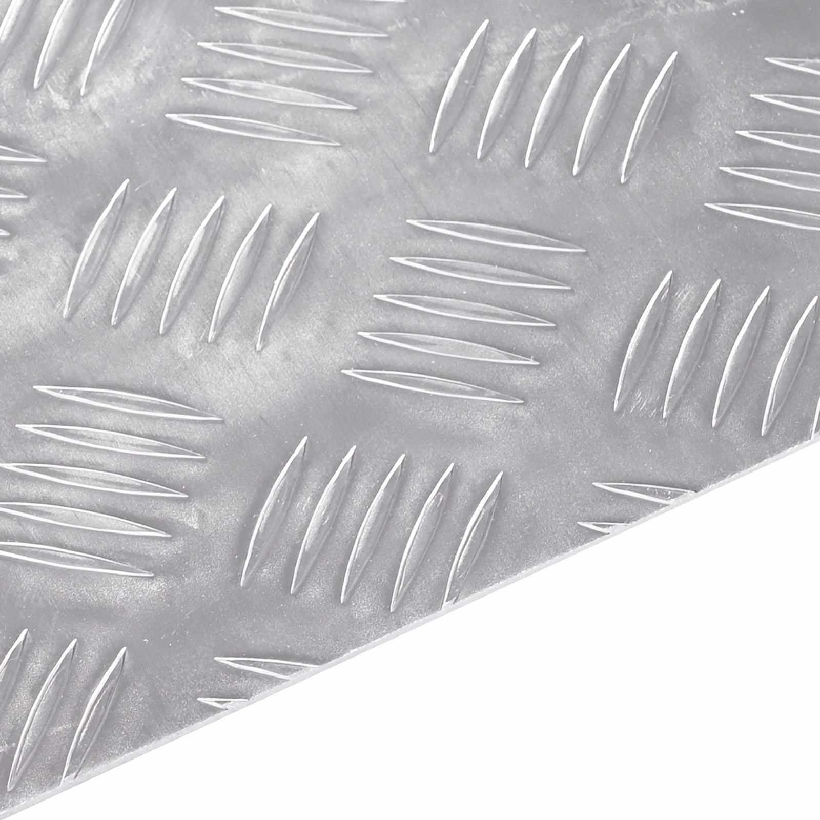 Treppe Tritt Rechtwinklig 2 pcs Silber 50 x 30 cm Aluminium