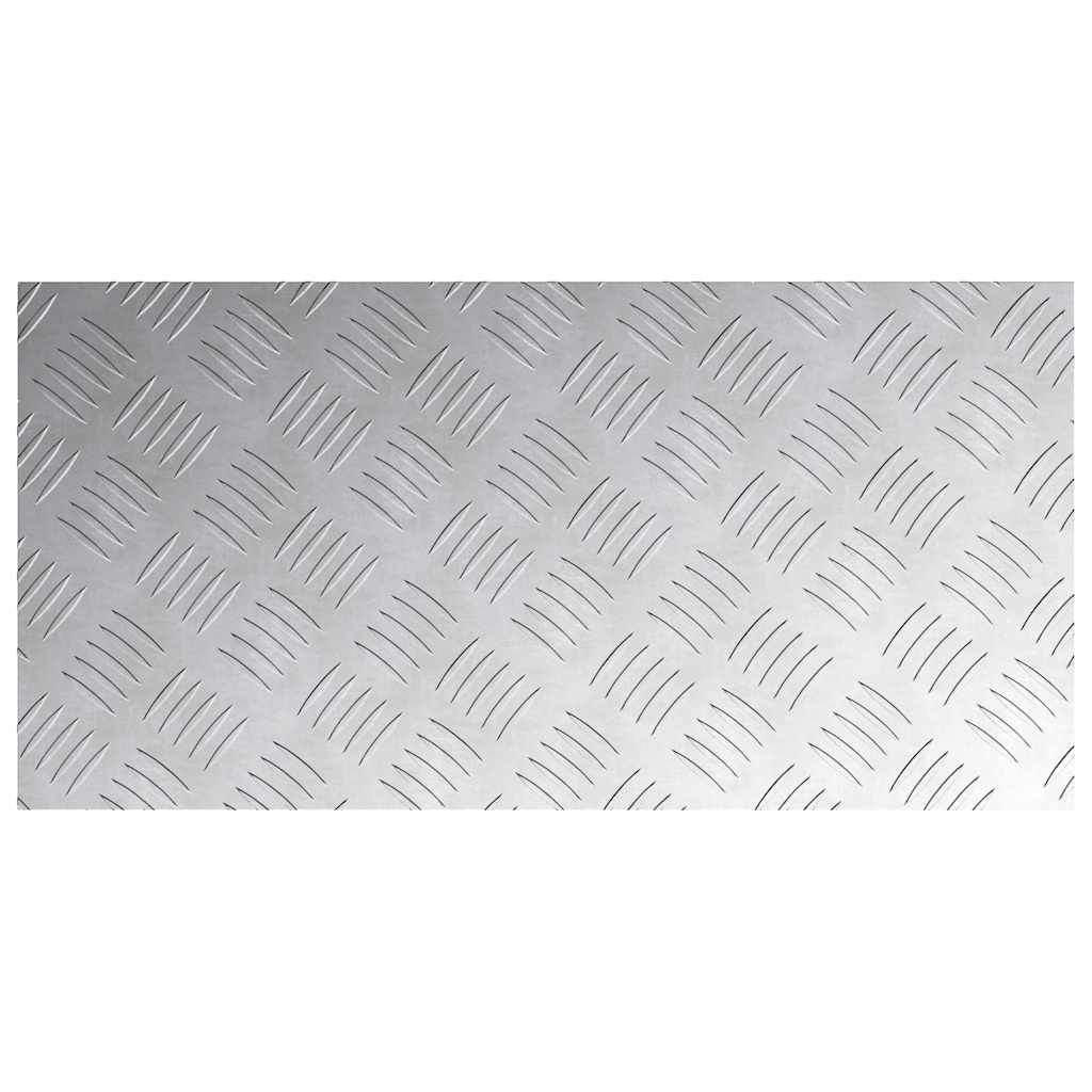 Treppe Tritt Rechtwinklig 4 pcs Silber 60 x 30 cm Aluminium