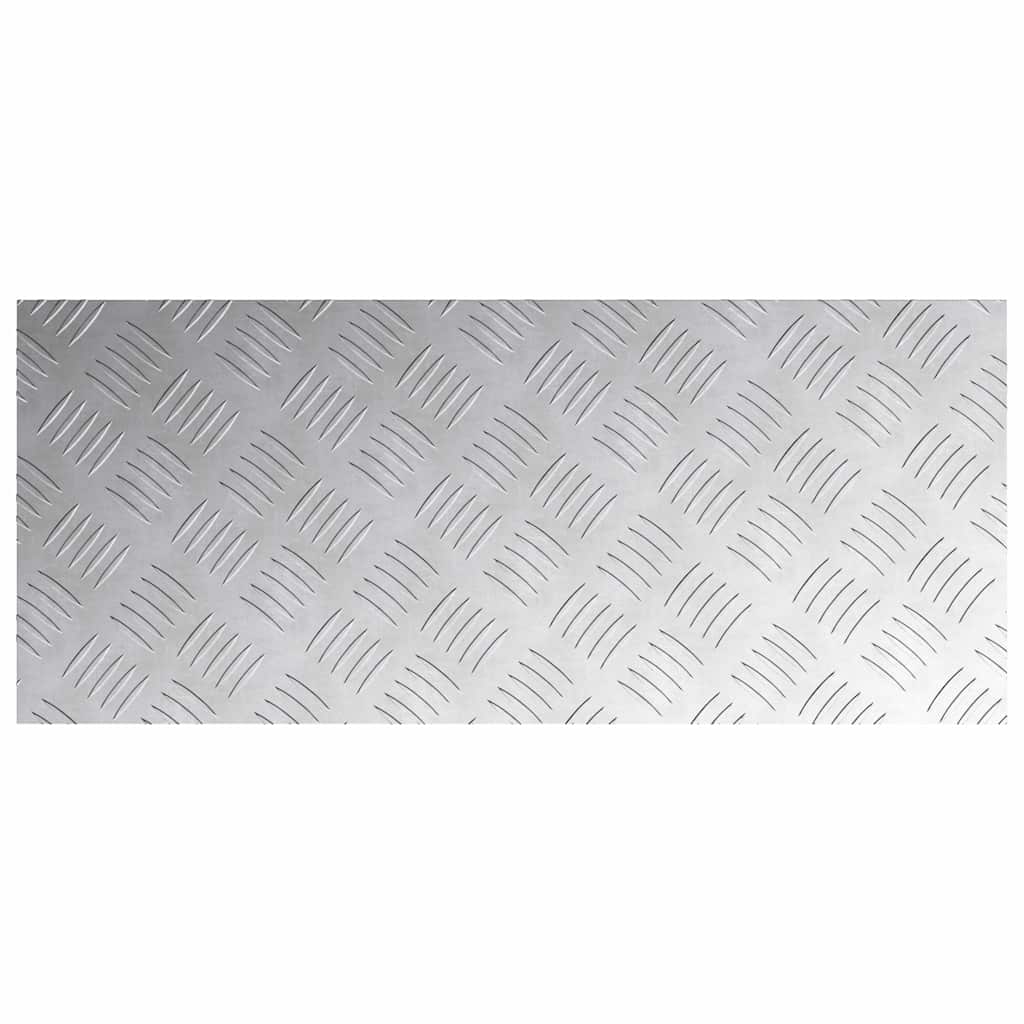 Treppe Tritt Rechtwinklig 4 pcs Silber 70 x 30 cm Aluminium