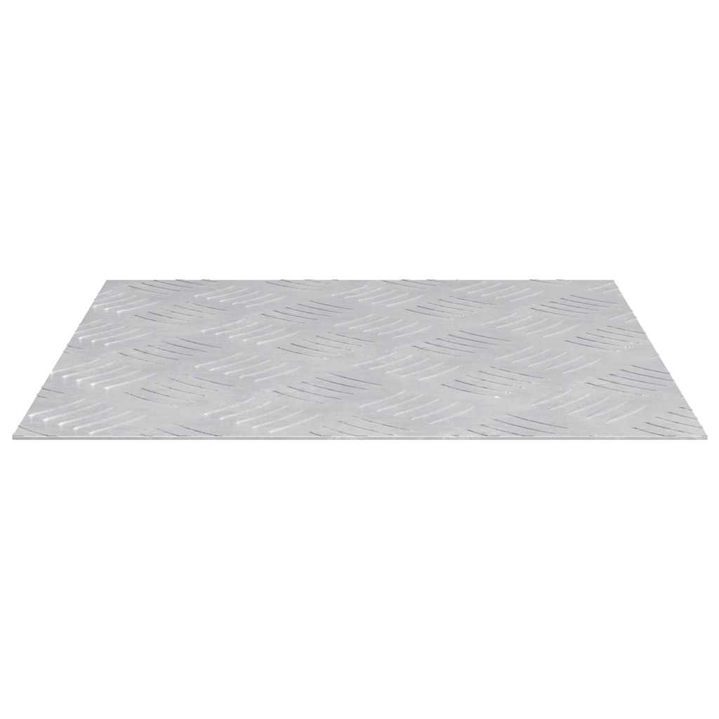 Treppe Tritt Quadratisch 2 pcs Silber 40 x 40 cm Aluminium