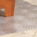 Treppe Tritt Quadratisch 4 pcs Silber 40 x 40 cm Aluminium