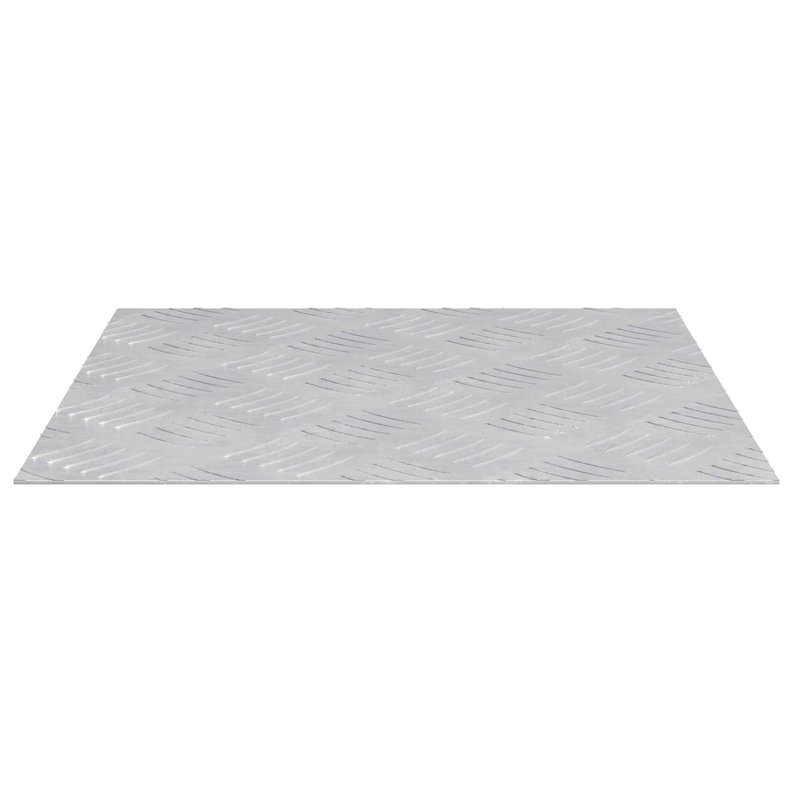 Treppe Tritt Quadratisch 4 pcs Silber 40 x 40 cm Aluminium