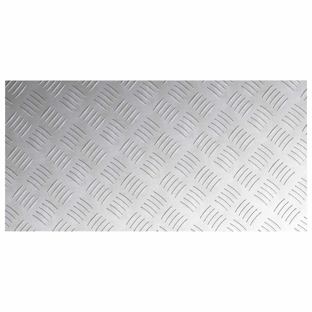 Treppe Tritt Rechtwinklig 4 pcs Silber 80 x 40 cm Aluminium