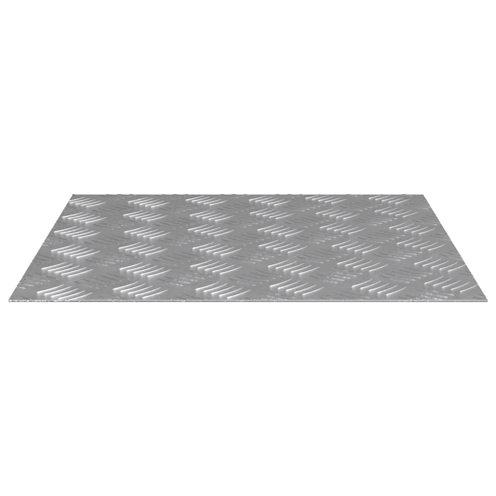 Treppe Tritt Quadratisch 2 pcs Silber 50 x 50 cm Aluminium