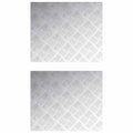 Treppe Tritt Rechtwinklig 2 pcs Silber 60 x 50 cm Aluminium