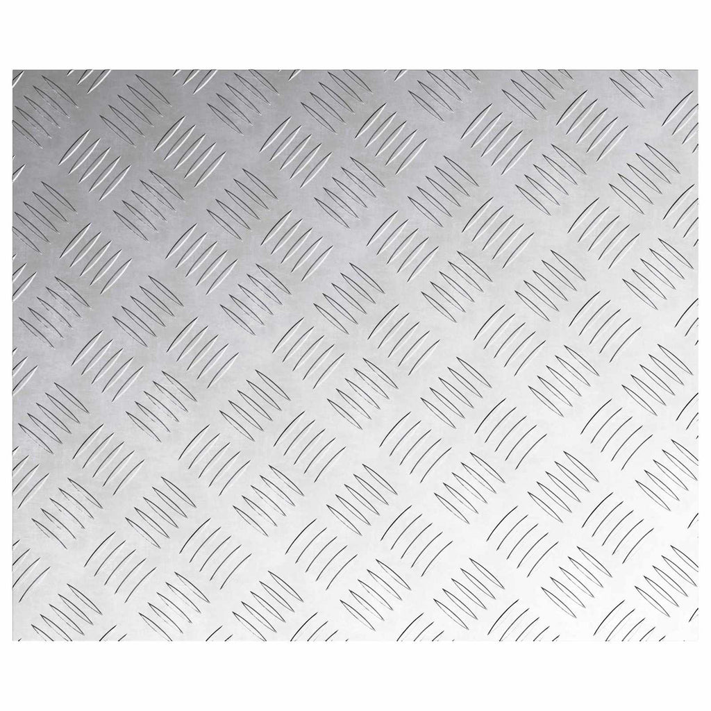 Treppe Tritt Rechtwinklig 4 pcs Silber 60 x 50 cm Aluminium
