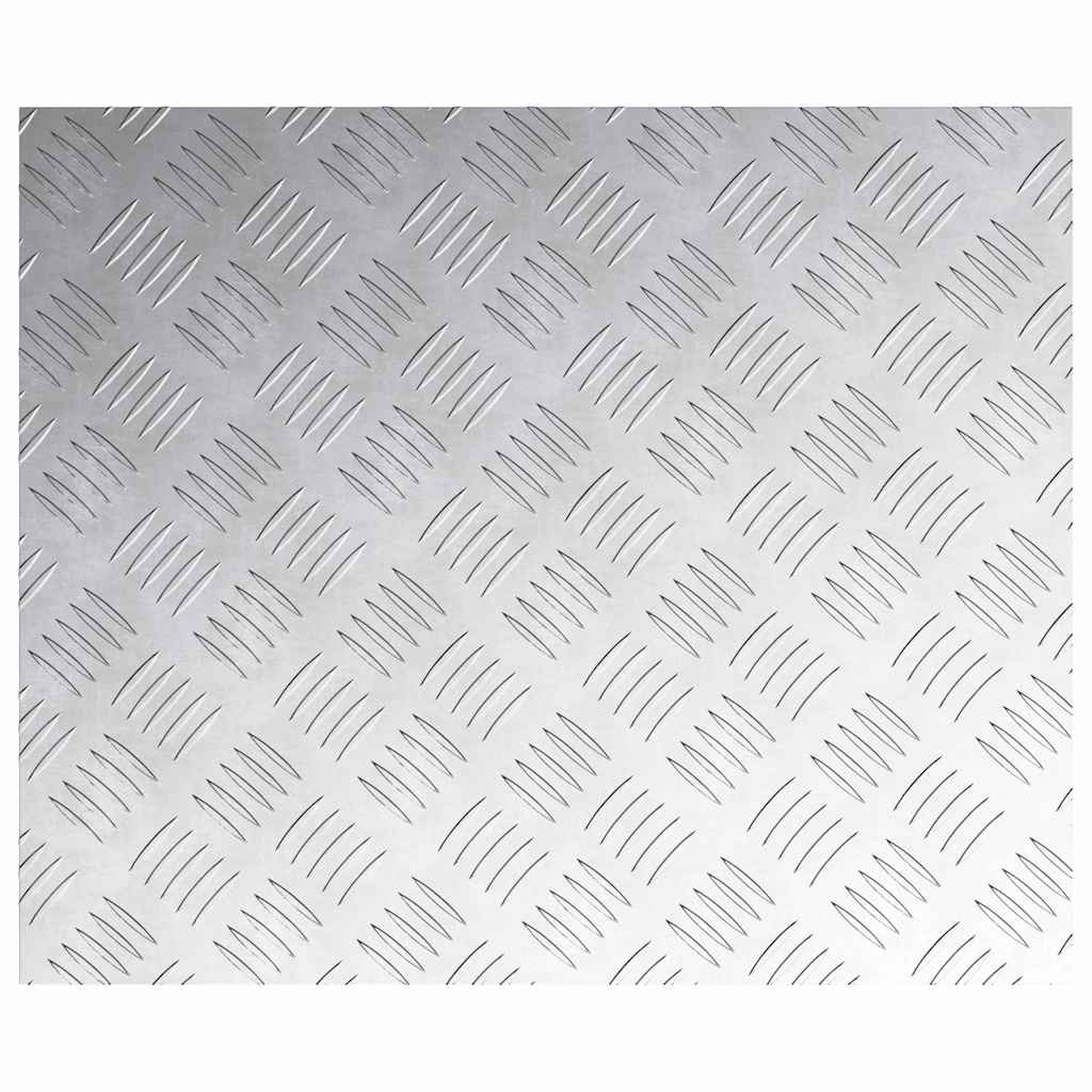 Treppe Tritt Rechtwinklig 4 pcs Silber 60 x 50 cm Aluminium