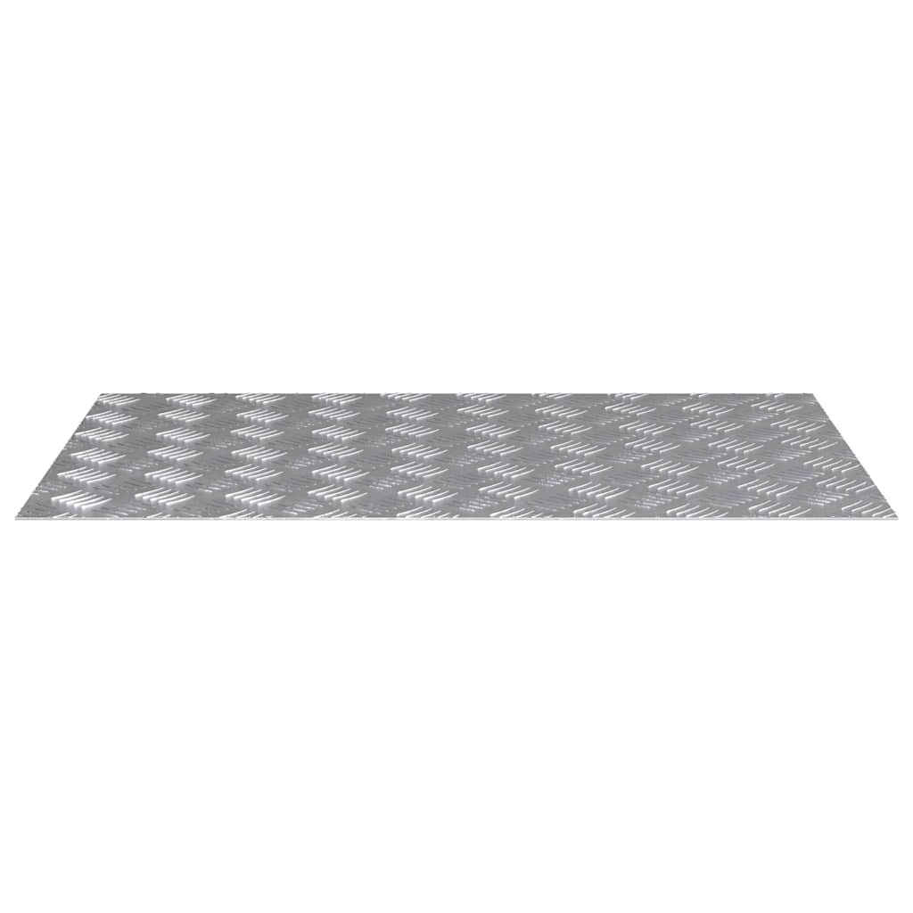 Treppe Tritt Rechtwinklig 2 pcs Silber 80 x 50 cm Aluminium